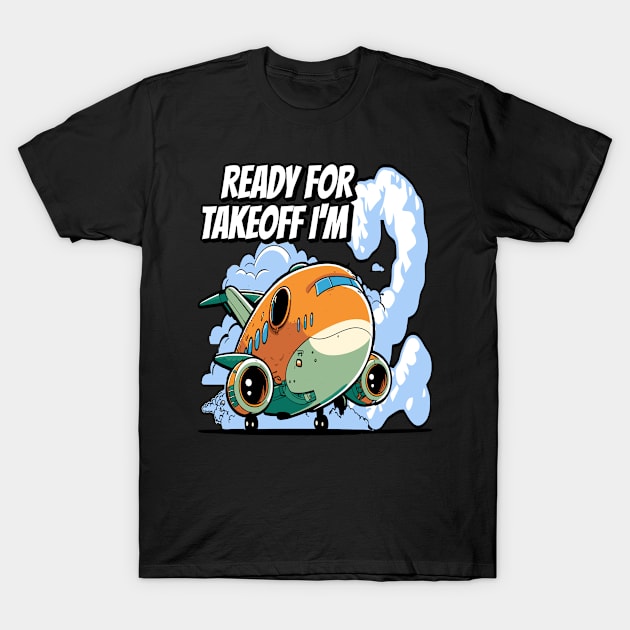 Ready for Takeoff I'm 2 - 2nd Birthday Boy Airplane Theme T-Shirt by swissles